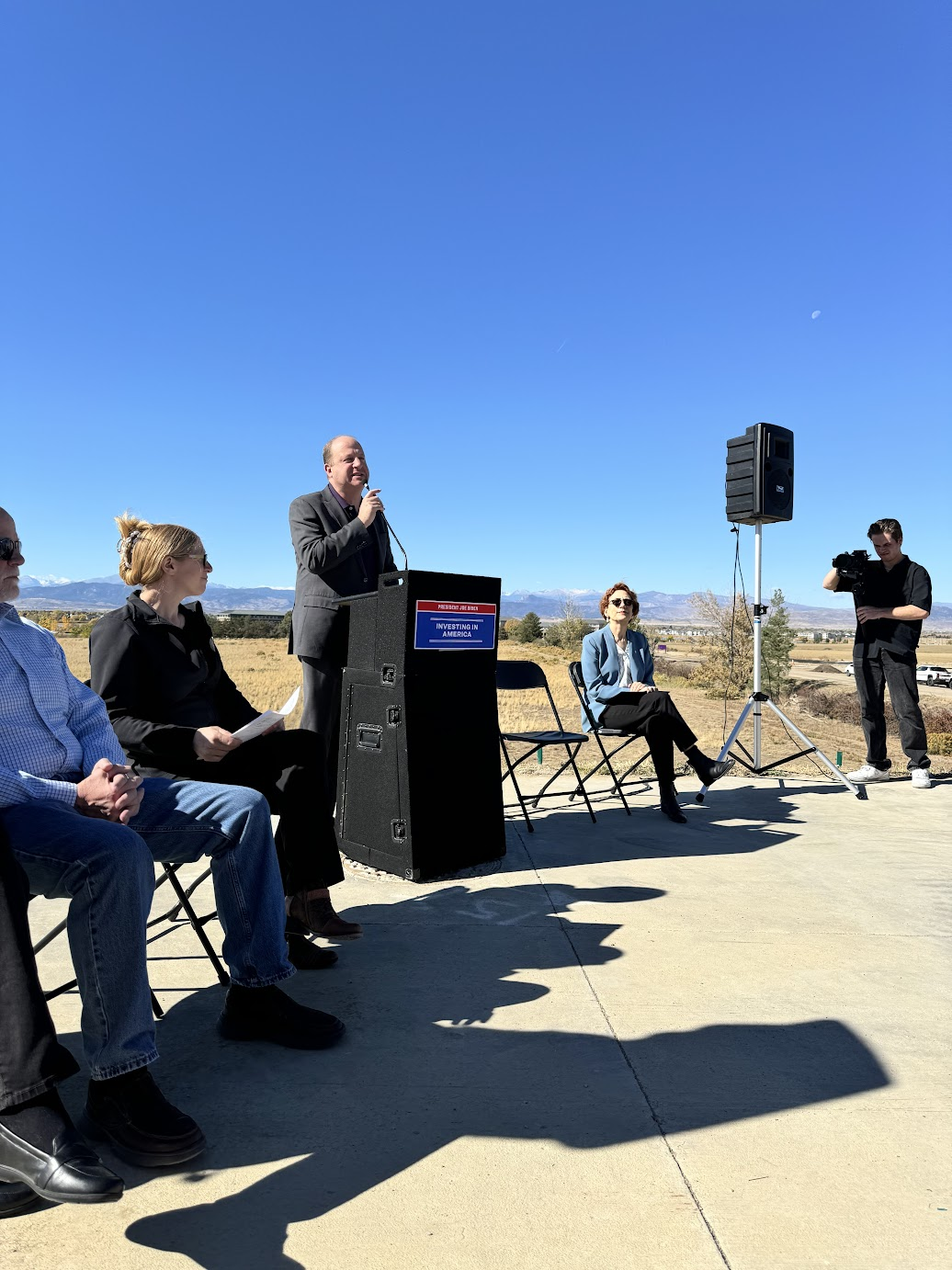 Governor Polis Speaking at Grand Opening of I-25 Mobility Hub in Loveland