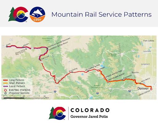 Mountain Rail Services Pattern Map
